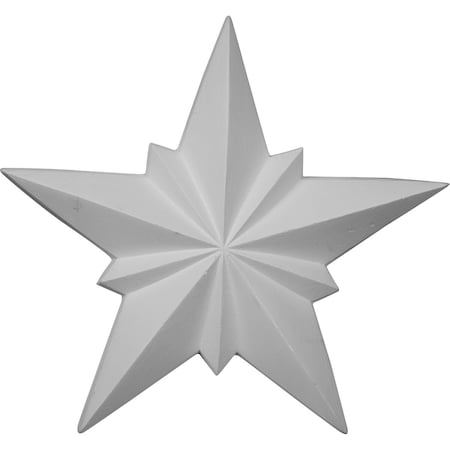 Ekena Millwork 8 1/4"W x 8 1/4"H x 1"P Star Onlay ONL08X08X01ST